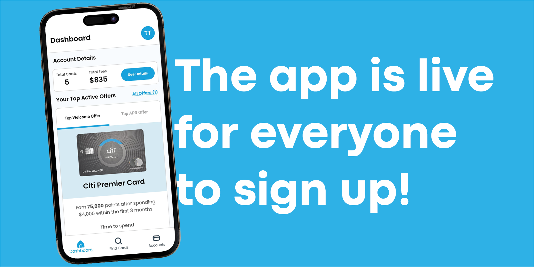 Help App Sign Our App is Now Live - Sign Up Today for Credit Help - CardRight