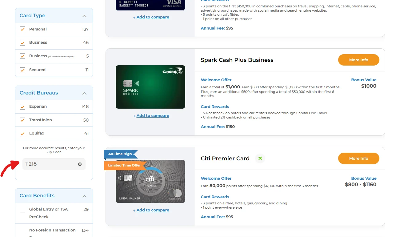 New And Improved Filters To Make Your Credit Card Search Easier - CardRight